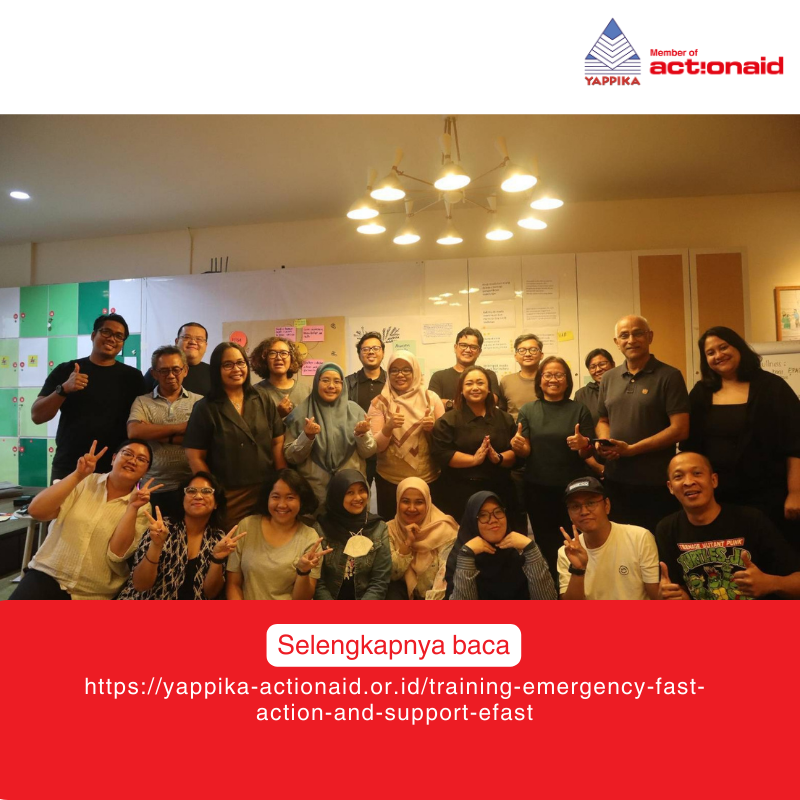 Training Emergency Fast Action Support Team (E-FAST)

Selengkapnya baca di yappika-actionaid.or.id/training-emerg…

#TrainingEmergencyFastActionSupport #EFAST #emergencyresponse #disasterriskmanagement