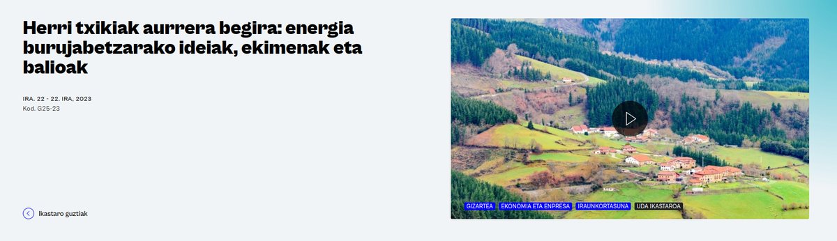 Goiener's tweet photo. 😎 UDA IKASTAROAK 2023 | Bihar Zerainen izango gara, @uik_eus|ek antolatutako ikastaroan. "Energia arloan esperientzia aurreratu eta eredugarriak" mahai-inguruan parte hartuko dugu.
ℹ️ Info + izena ematea: https://t.co/7cfXNYGGPI
#ZerainLab #HerriTxikiak #EnergiaBurujabetza https://t.co/H4OCWou7JJ