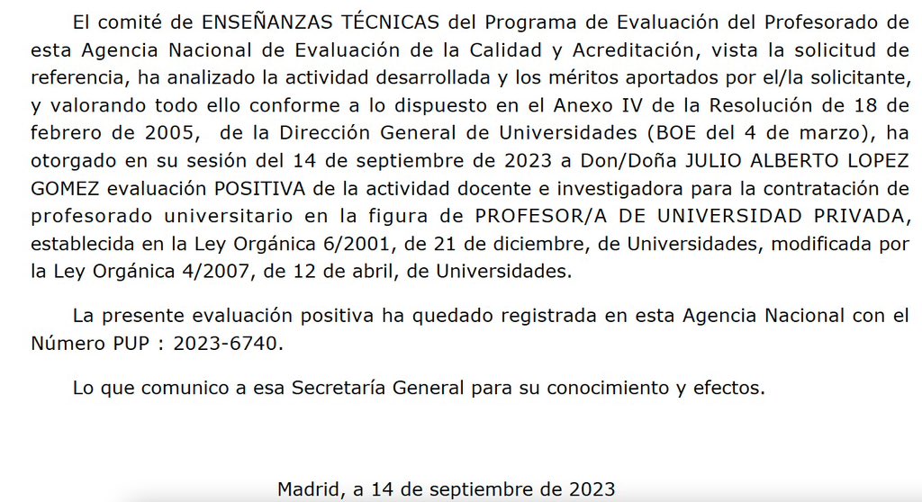 Julio Alberto López Gómez tweet media