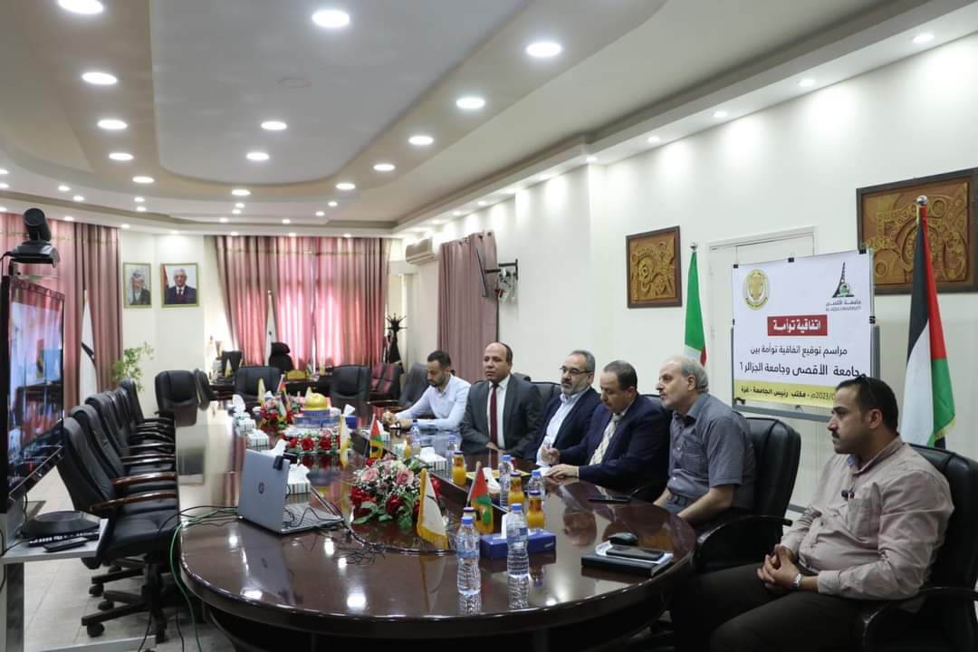 جامعة الأقصى وجامعة الجزائر يوقعان اتفاقية توأمة

للتفاصيل: tinyurl.com/2738tx29