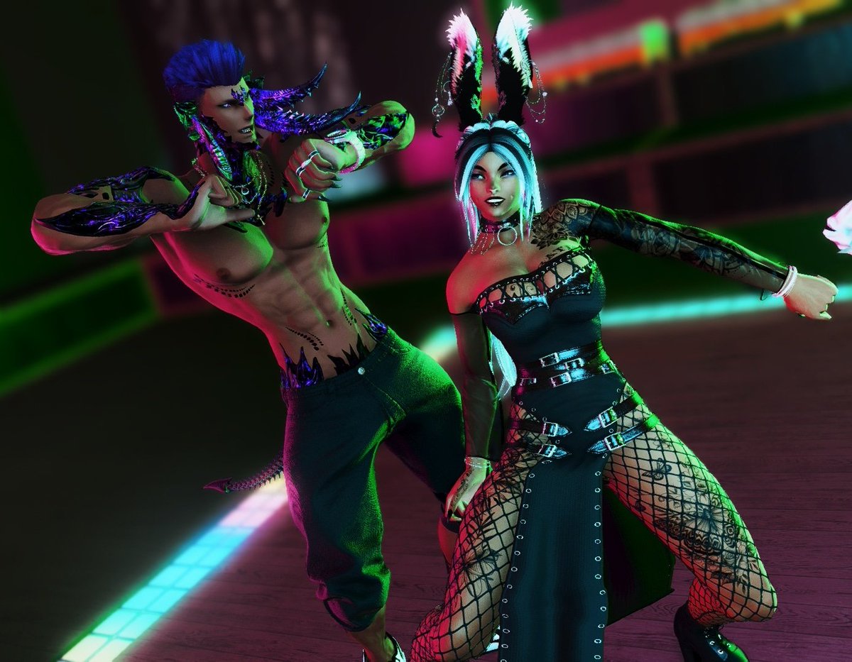 Rath_XIV's tweet photo. Dancing with the wifey!!

#FFXIVONLINE #FFXIVSCREENSHOT #GPOSE #AU_RA #VIERA #AURAMAFIA #FFXIVCOUPLE https://t.co/sVv669YtAV
