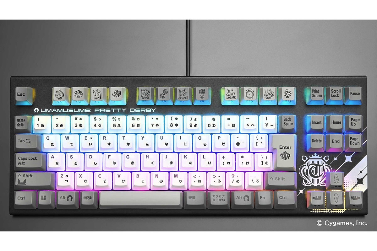 RT @pc_watch: 「ウマ娘×REALFORCE GX1 Keyboard」登場。Cygames通販