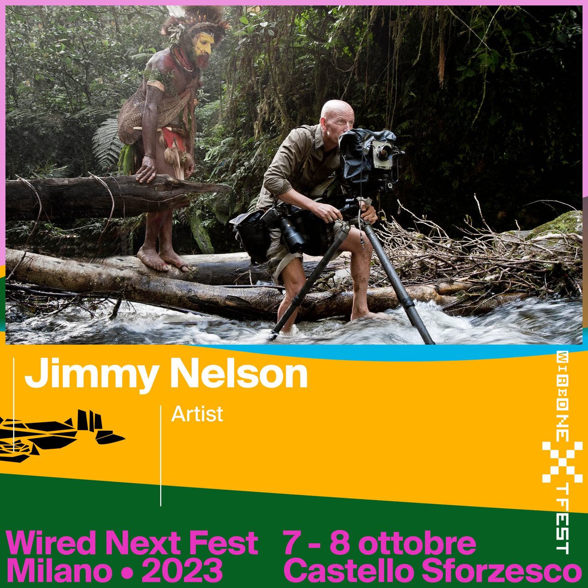 Il Wired Next Fest torna a Milano, il 7 e 8 ottobre, al Castello Sforzesco #WNF23.

Fra i tanti ospiti avremo il fotografo inglese <a href="/Jimmy_P_Nelson/">Jimmy Nelson</a>.

➡️ Registrati qui per partecipare. L'ingresso è gratuito: eventi.wired.it/nextfest23-mil…