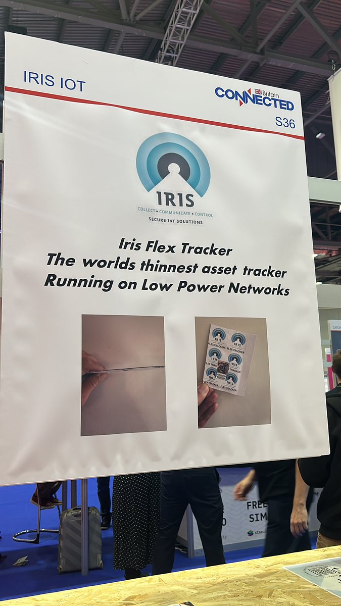 If you are visiting #connectedbritian today make sure you come and see our asset tracker. Only 1mm thin using the latest of technologies.