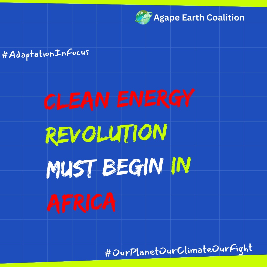 Clean energy revolution must begin in Africa 
#UNGA2023
#AdaptationInFocus 
#ClimateActionNow
#OurPlanetOurClimateOurFight