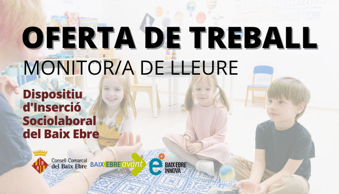 BEAvant's tweet photo. OFERTA DE TREBALL | Empresa de Jesús (Tortosa) necessita incorporar monitor/a d'activitats extraescolars
📷 Trobareu tots els detalls d'aquesta oferta al Dispositiu d'Inserció Sociolaboral del Baix Ebre https://t.co/Vekg6zyU8x https://t.co/NB0V2vPFaY