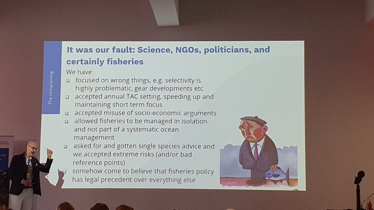 With a stampede of brilliantly presented arguments @Nils_Hoglund invited all of us at #pmc2023 to rethink our role as #agentsofchange in the fight for healthy marine ecosystems. Thanks, Nils!