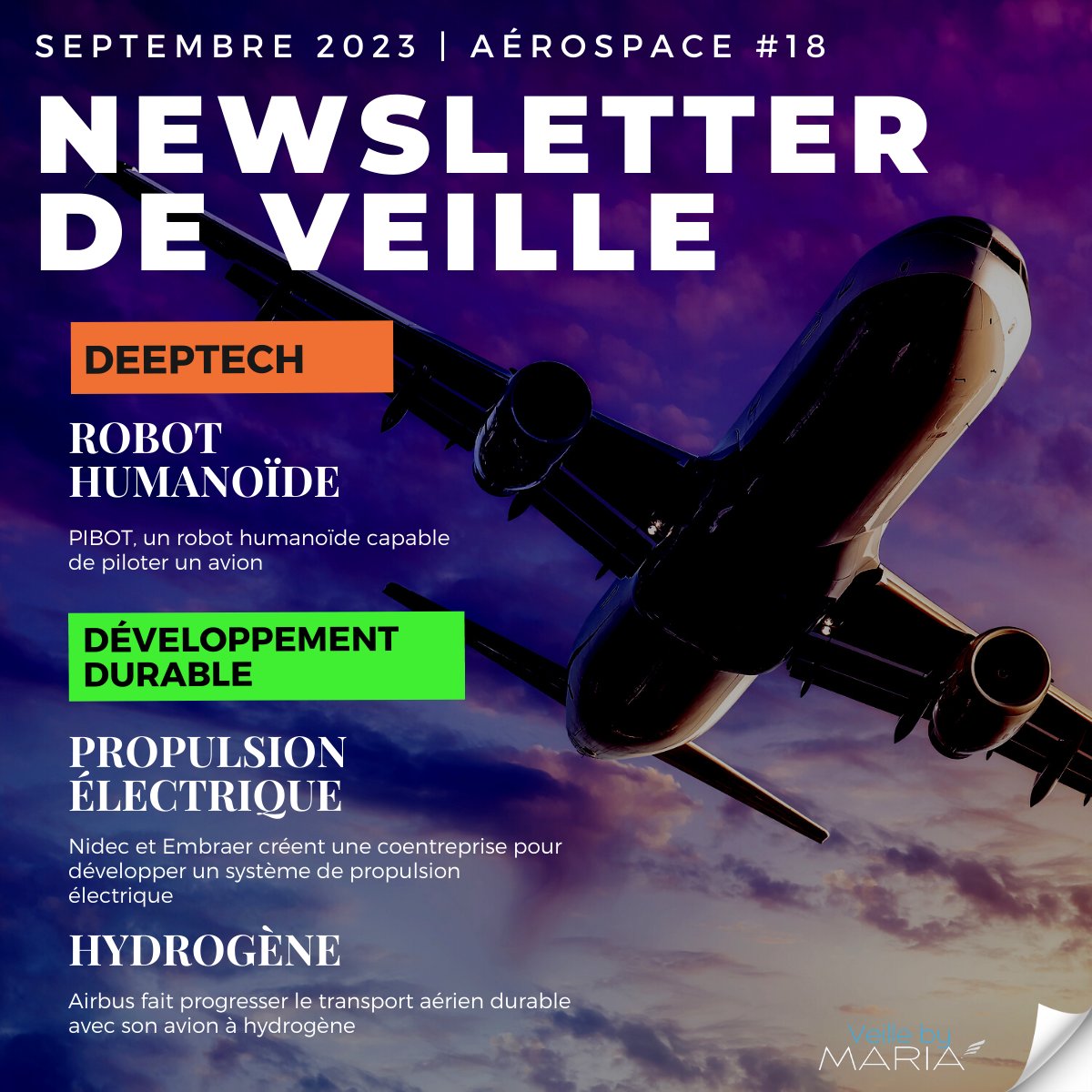ConseilMaria's tweet photo. La #veille by MARIA vous partage sa sélection d'actualités du secteur #aerospace.

Accédez gratuitement à la version intégrale de notre newsletter mensuelle 👉🏻 https://t.co/XCCv6GFoZI

Restez informé et abonnez-vous à nos newsletters sectorielles 👉🏻 https://t.co/7wt6hYOIdA https://t.co/bPvTueXfXq