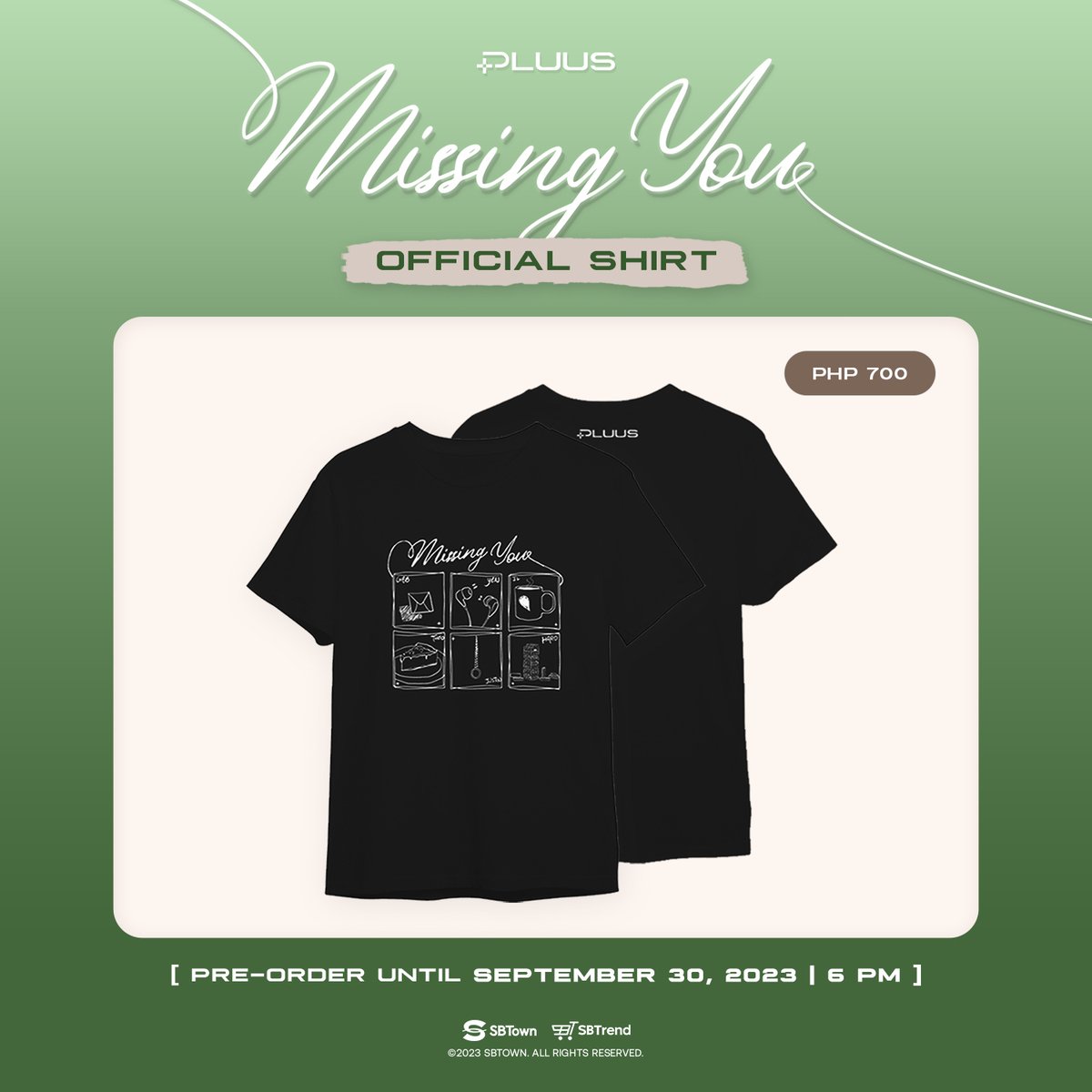 sbtrendmall's tweet photo. Oh did I really deserve you?

YES! You deserve this Missing You official shirt SUM, pre-order NOW until SEPTEMBER 30 only so you won't miss out! 🤪

🌟 https://t.co/x7skuZMJFZ

For those who won in Play with Tatang, it'll be delivered soon! 👀

#PLUUS @pluus_official #SBTrendMall https://t.co/YjFdrNmQqo