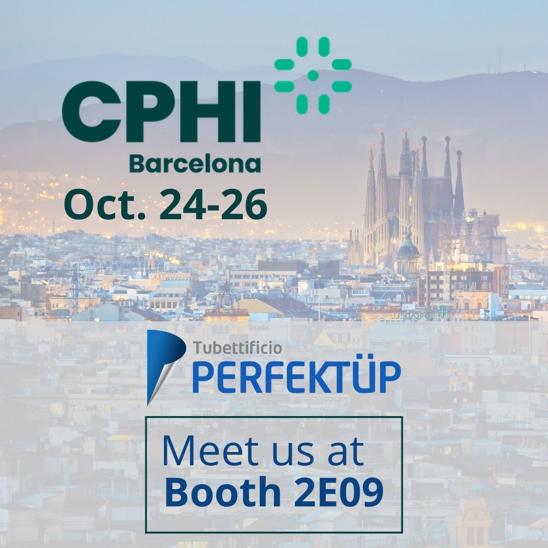 Perfektup_it's tweet image. The most important trade fair in Pharma is approaching... let's meet in Barcelona, from 24 to 26 October, the whole Perfektüp group will be there. Booth: 2E09.  We’ll be glad to welcome you! 
#cphiww #cphi #Cphi2023 #cphiworldwide #aluminiumpackaging #sustainablepackaging