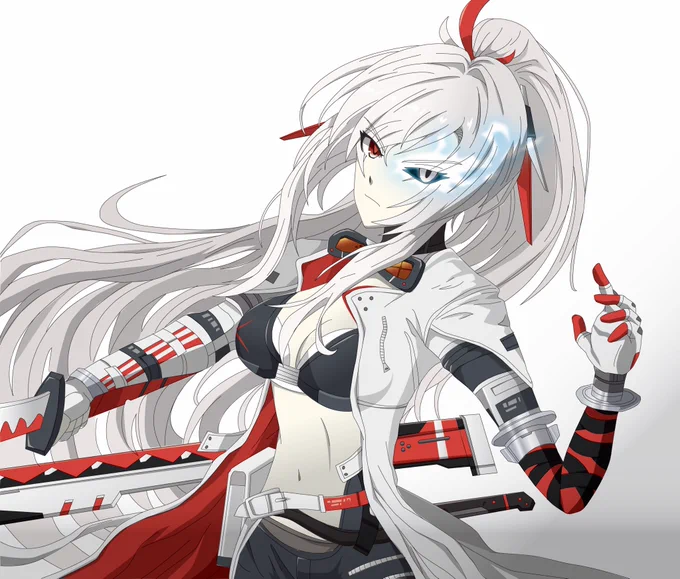 ルシア深紅ノ影イラスト間に合った!イベント楽しみ!#パニグレ#稲妻走る冷枷 