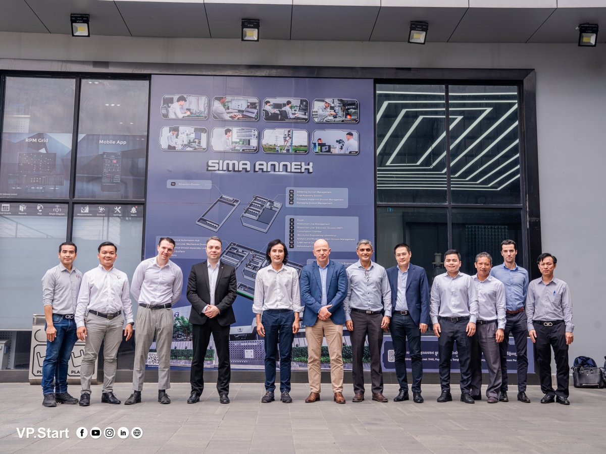 VP_Start's tweet photo. Welcome, Mr. Alexis Grenon, Senior Vice President at Schneider Electric, to Cambodia.
We extend our warmest greetings to him and his team to visit VP.Start Sen Sok Valley Campus.
#VPStart #innovation #technology #SmartGridSystem https://t.co/2zOwP0hbgx
