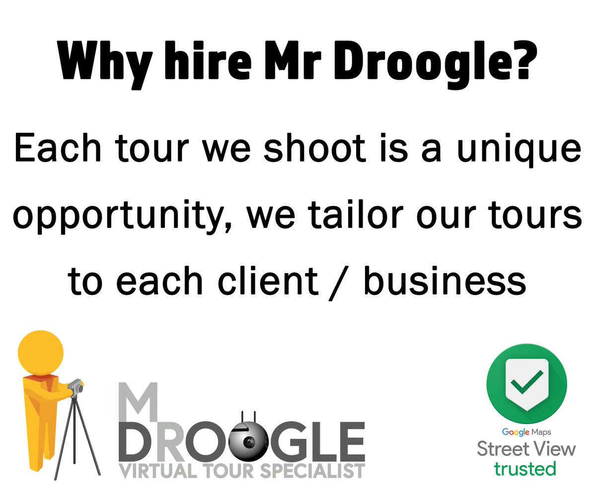 MrDroogle's tweet photo. Why hire Mr Droogle? 

#mrdroogle #mrdrewphotography #360photography #360tours #googlestreetview #Matterport #photographer #360 #photography #marketing #advertising #businessowner #digitalmarketing #business https://t.co/lmpJxxywKJ