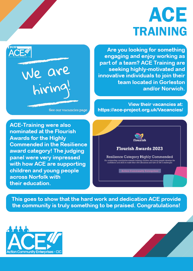 Finishing the week with another monthly newsletter, we have been to some fantastic events, received new updates and opened new vacancies through employment and volunteering!

Read below to find out more:

#newsletter #september2023 #news #norfolk #suffolk