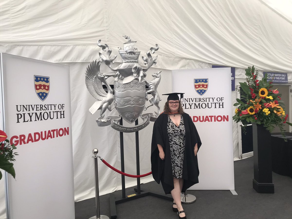 Who’d have thought from our visit to Minor Injuries with your finger to here. Go Megs #PlymGrad