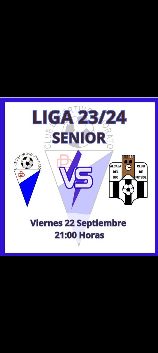 ¡Hola holaaaa!

Ya tenemos el cartel para el primer partido de liga de nuestro equipo senior.