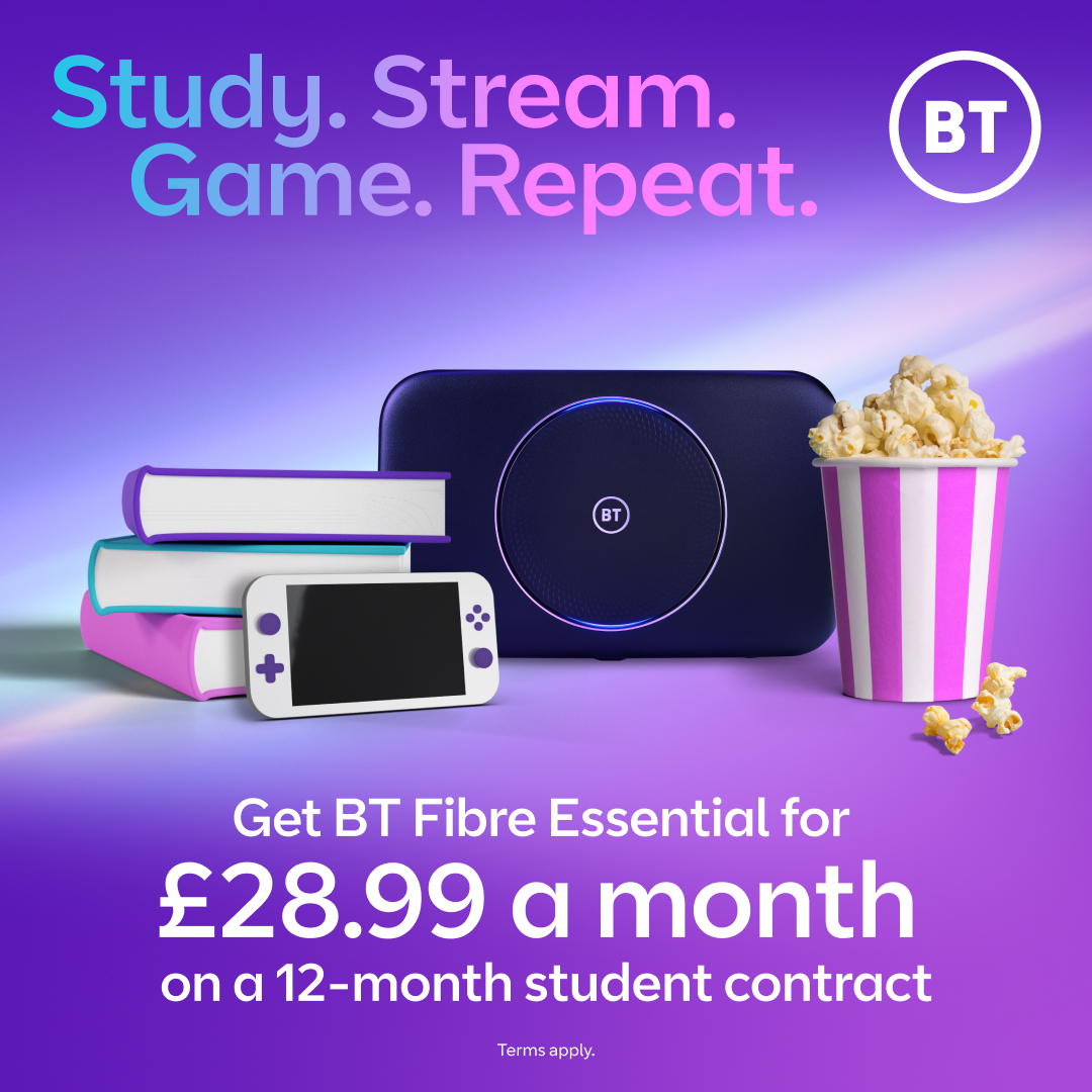 Looking for broadband to help you study? 12 month broadband deals designed with students in mind, offering fast and reliable broadband. Find out more and sign up with your student email here: bt.com/broadband/stud….