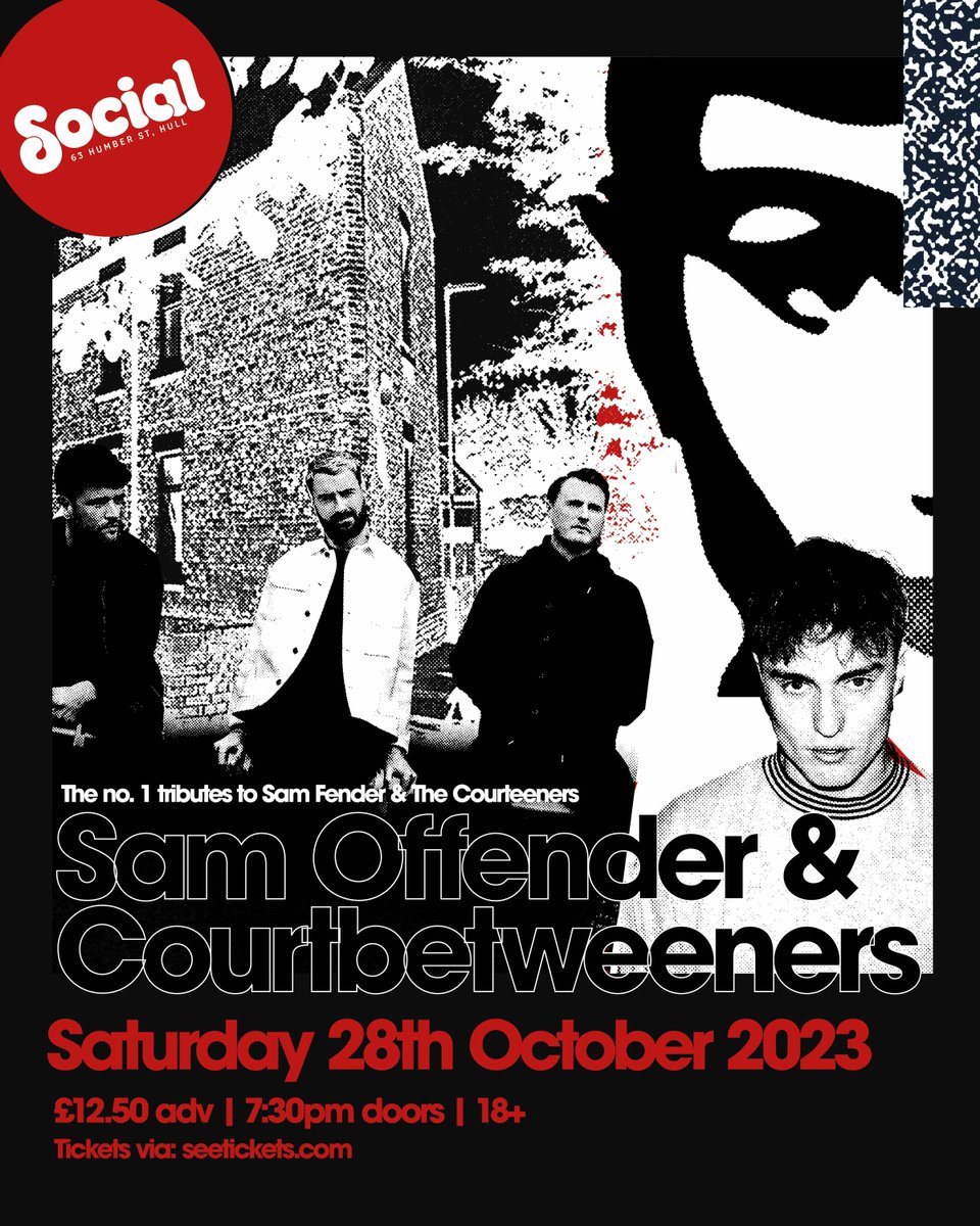 An Indie tribute double whammy on October 28th with Sam Offender and <a href="/Courtbetweeners/">COURTBETWEENERS</a> 

🎟 book tickets via: buff.ly/3ZoM0TC
