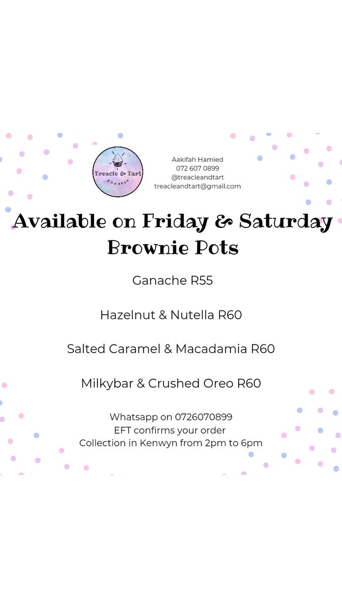 Hi everyone! Available this weekend 🍫 Please share and support if you can 🍫❤️