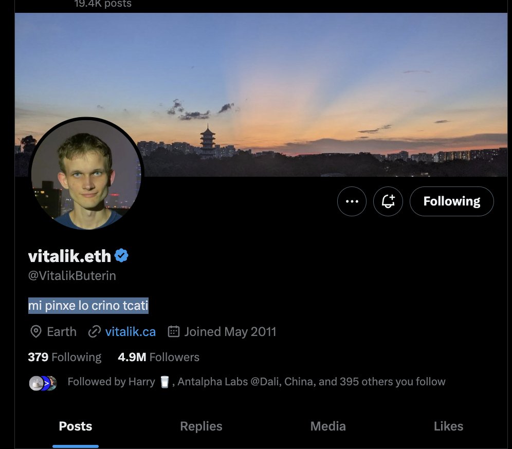 mi pinxe lo crino tcati