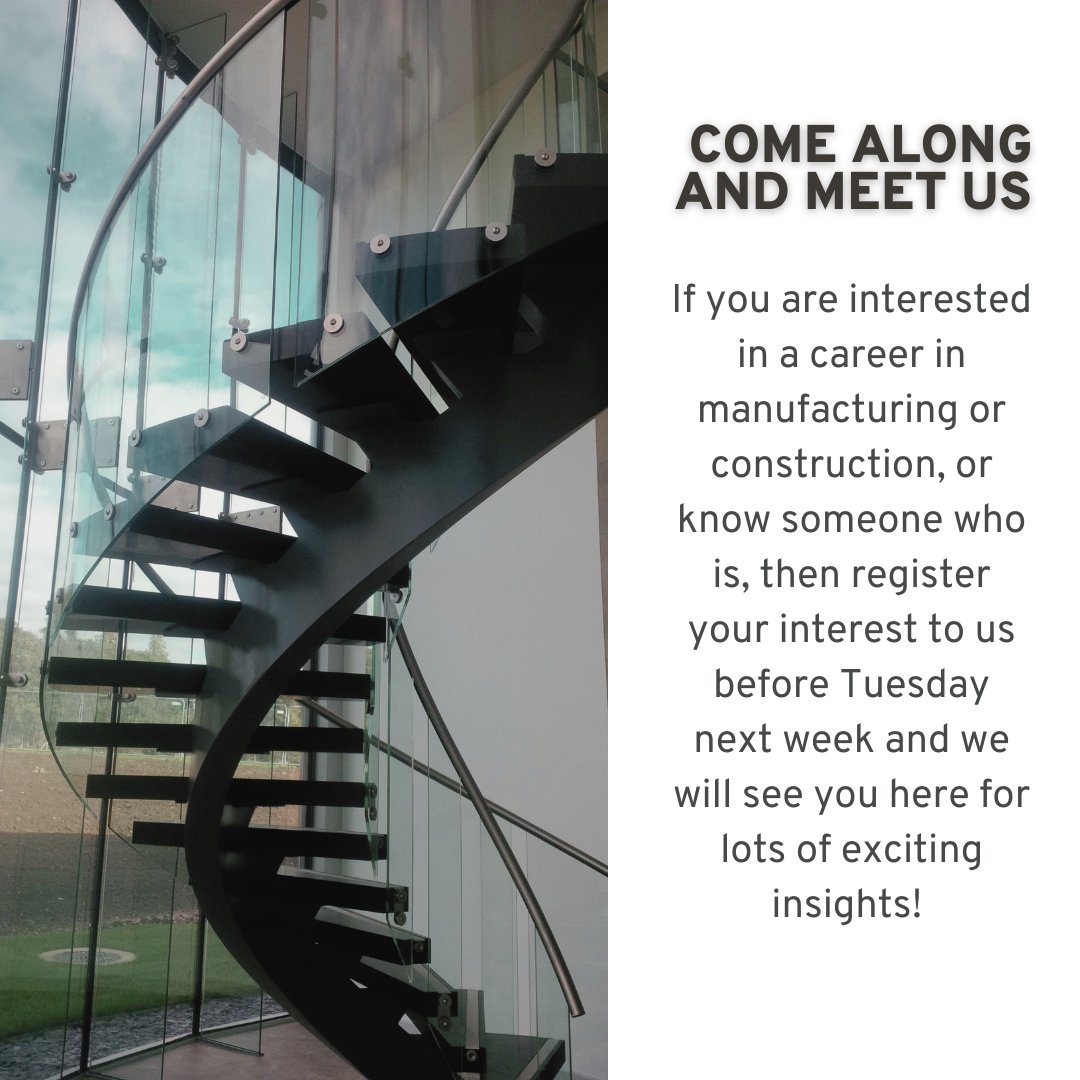 SpiralUKStairs's tweet photo. The countdown has begun! A week to go until we open our doors wide to you all to come and meet the awesome people who make the wheels turn here at Spiral and see first hand the incredible spiral staircases we design and build on site. #spiralstaircases #nationalmanufacturingday https://t.co/7VpJtQjhdF