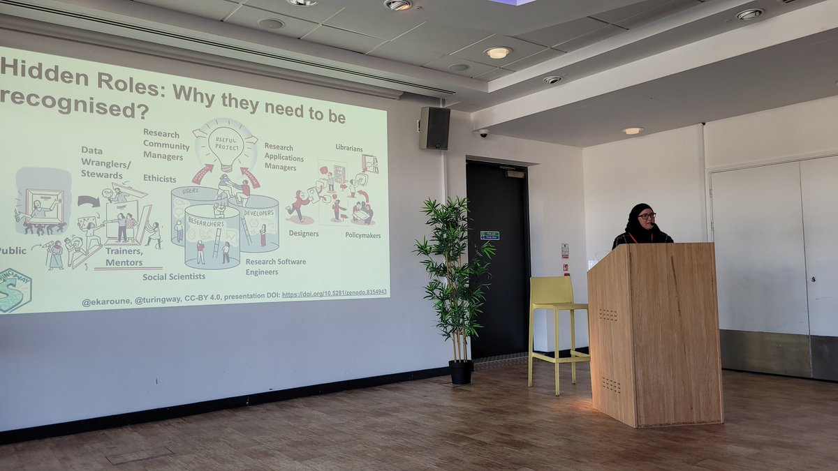 HiddenRef's tweet photo. #HiddenREFfest
Emma Karoune on how the @turingway recognises team infrastructure roles and why this is key for research and wider society https://t.co/PXXYYsmNdT