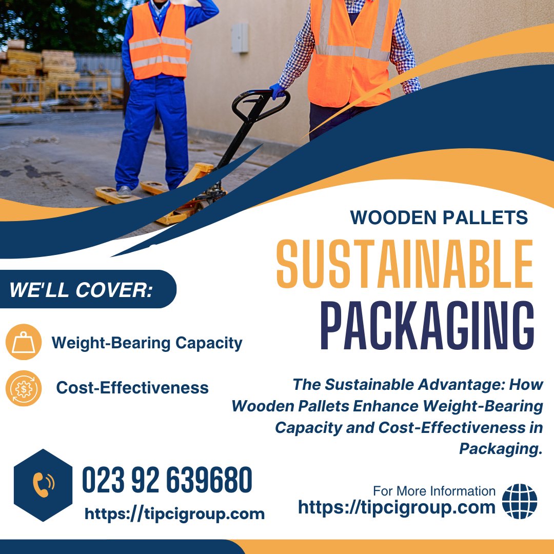 tipcigroup's tweet photo. Building on Strength: Exploring Weight-Bearing Capacity and Cost-Effectiveness with Wooden Pallets in Sustainable Packaging 📦🚚 Join us for an informative session where we uncover the impressive strength of wooden pallets. 🌏♻️    #WeightBearingCapacity #CostEffectiveness https://t.co/mrJbkLbdap