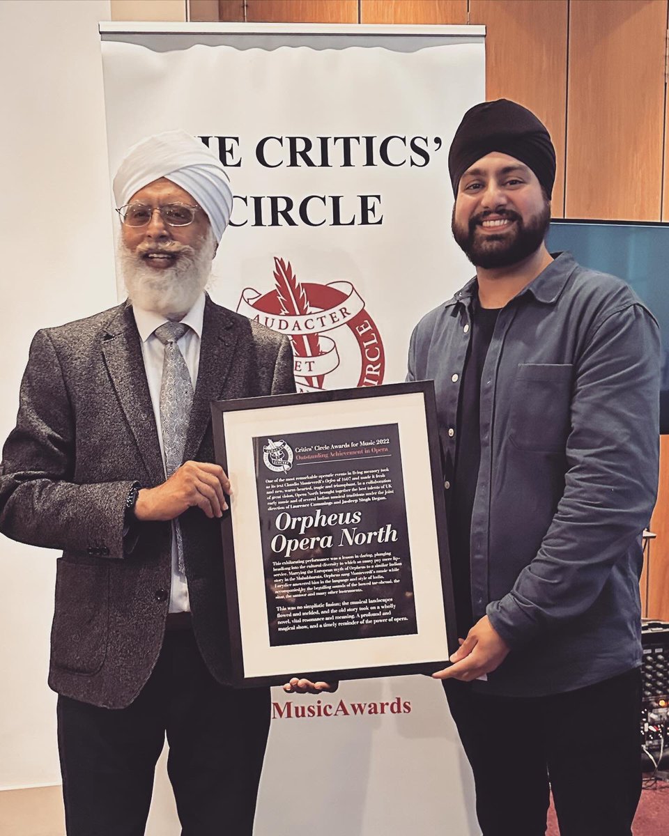 jasdeepdegun's tweet photo. So we won our first award for Orpheus!! The crazy hours and sleepless nights paid off in the end. This was an emotional evening for me bringing back all the memories. Thank you all for making this happen!! 

@operanorth @southasianartuk @CCMusicUK https://t.co/sbI8xwq1Al