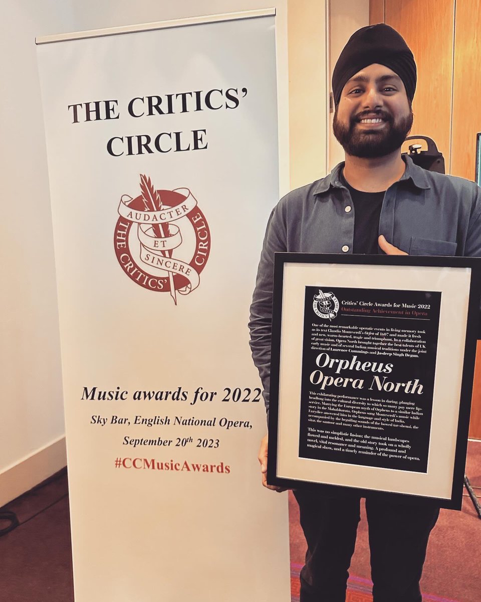 jasdeepdegun's tweet photo. So we won our first award for Orpheus!! The crazy hours and sleepless nights paid off in the end. This was an emotional evening for me bringing back all the memories. Thank you all for making this happen!! 

@operanorth @southasianartuk @CCMusicUK https://t.co/sbI8xwq1Al
