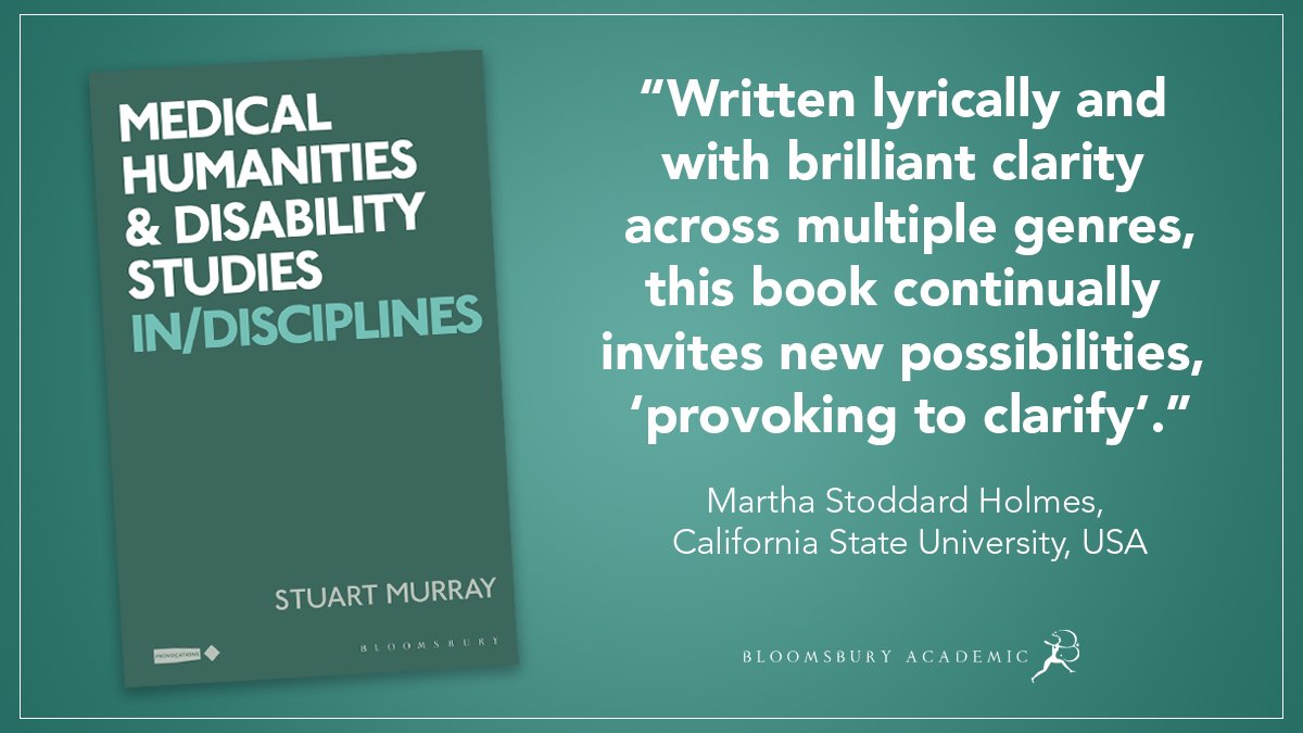 In/Disciplines is published today by @BloomsburyAcad. Thanks to everyone who has helped with it at every stage along the way. Thanks as well to the excellent @DurhamImh, there's going to be a (hybrid) launch there on Nov 28th. More details to come. #medicalhumanites #disability