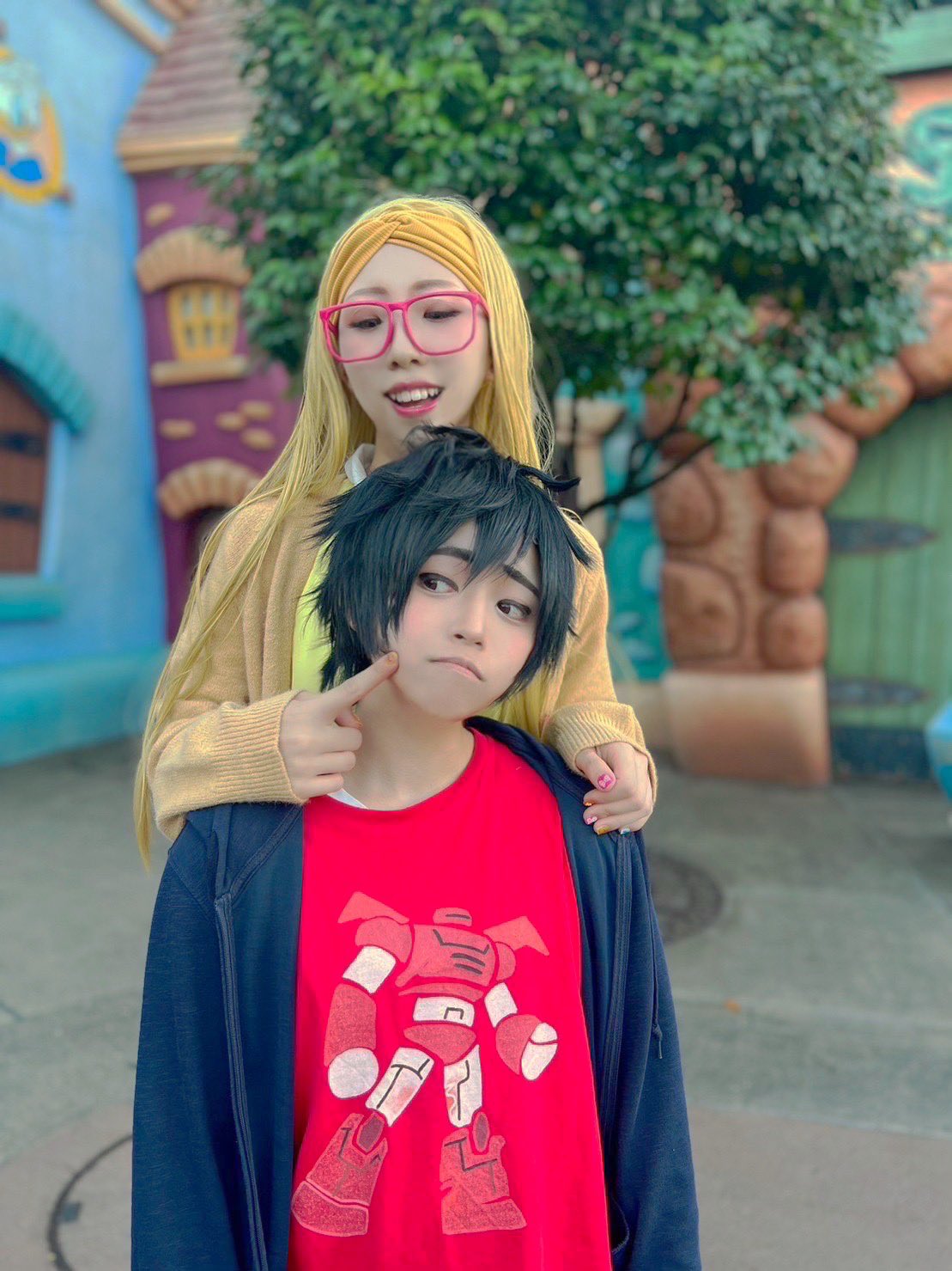 Dハロ仮装 ベイマックス ヒロ ハッピーライドの注意事項を説明するヒロ #コスプレ #baymax