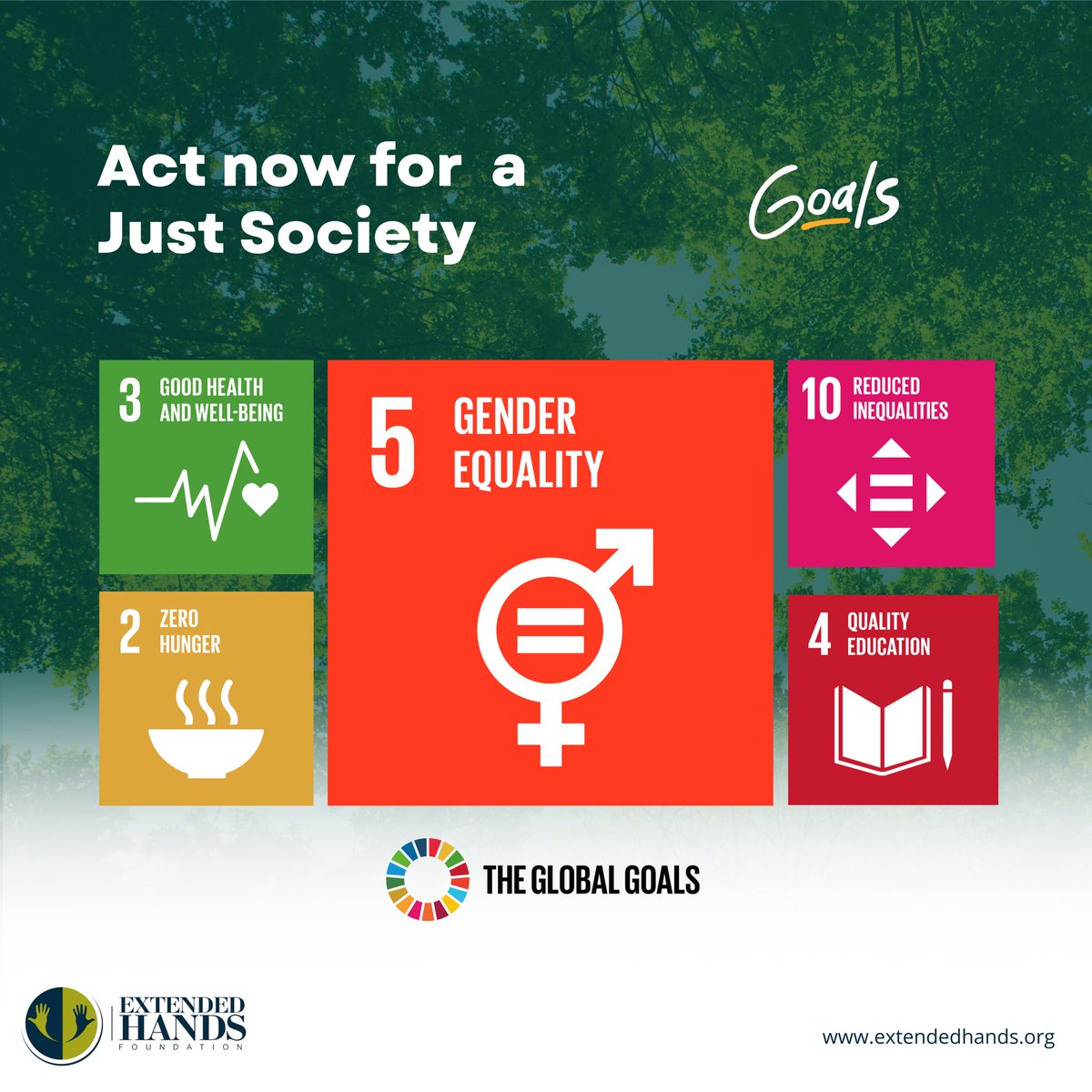 xtendedhandsFDN's tweet photo. Extended foundation is committed to championing these goals through the use of media as our contribution to make the society a better for all.

#actnow #sdgaction #goals #unitednations #genderequality #goodhealthandwellbeing #socialjustice #genderbasedviolence https://t.co/JypK0qgRDA
