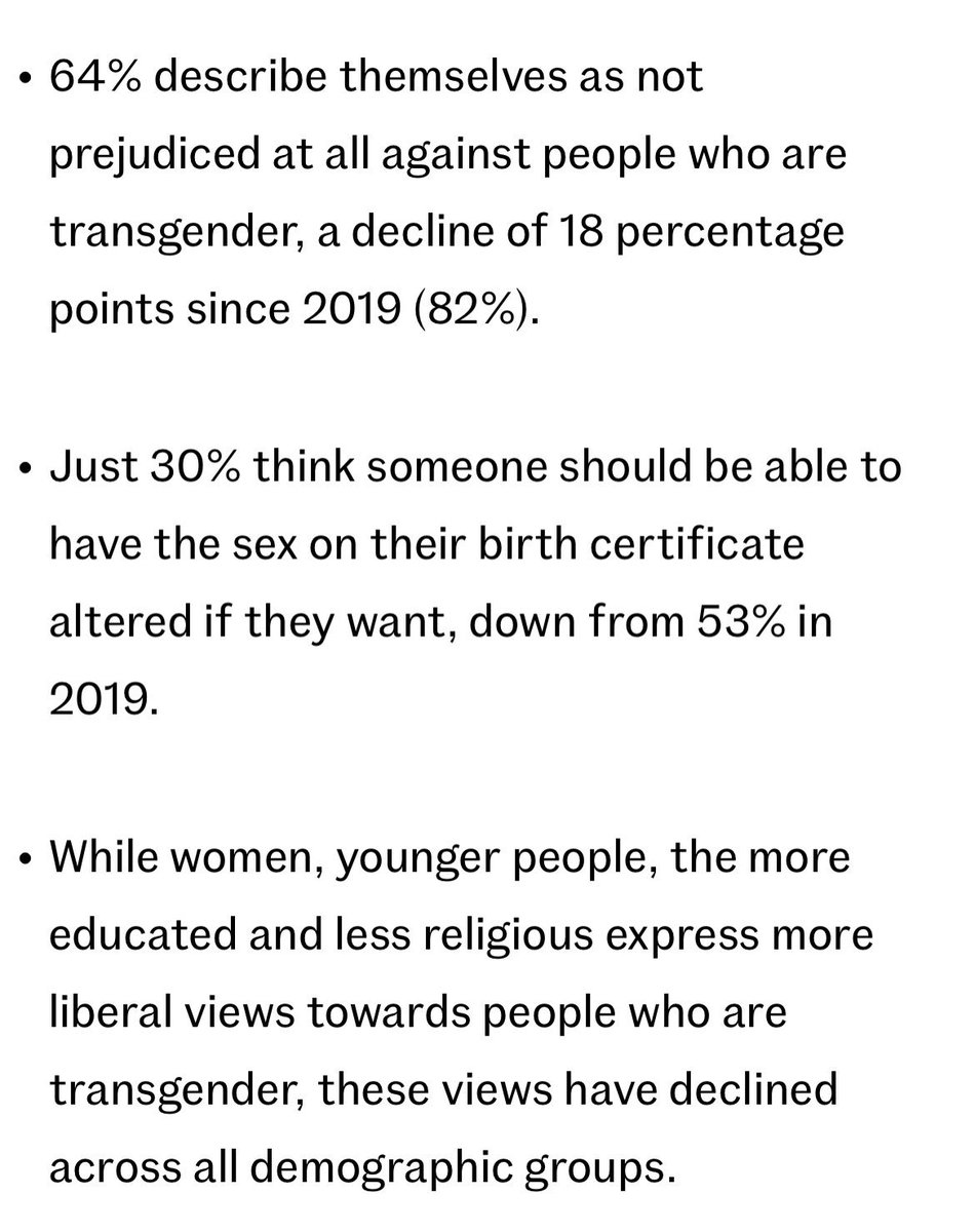The more people learn about gender ideology, the less they're willing to tolerate it. This is the precise opposite of most other forms of social/cultural change. Source: natcen.ac.uk/sites/default/…