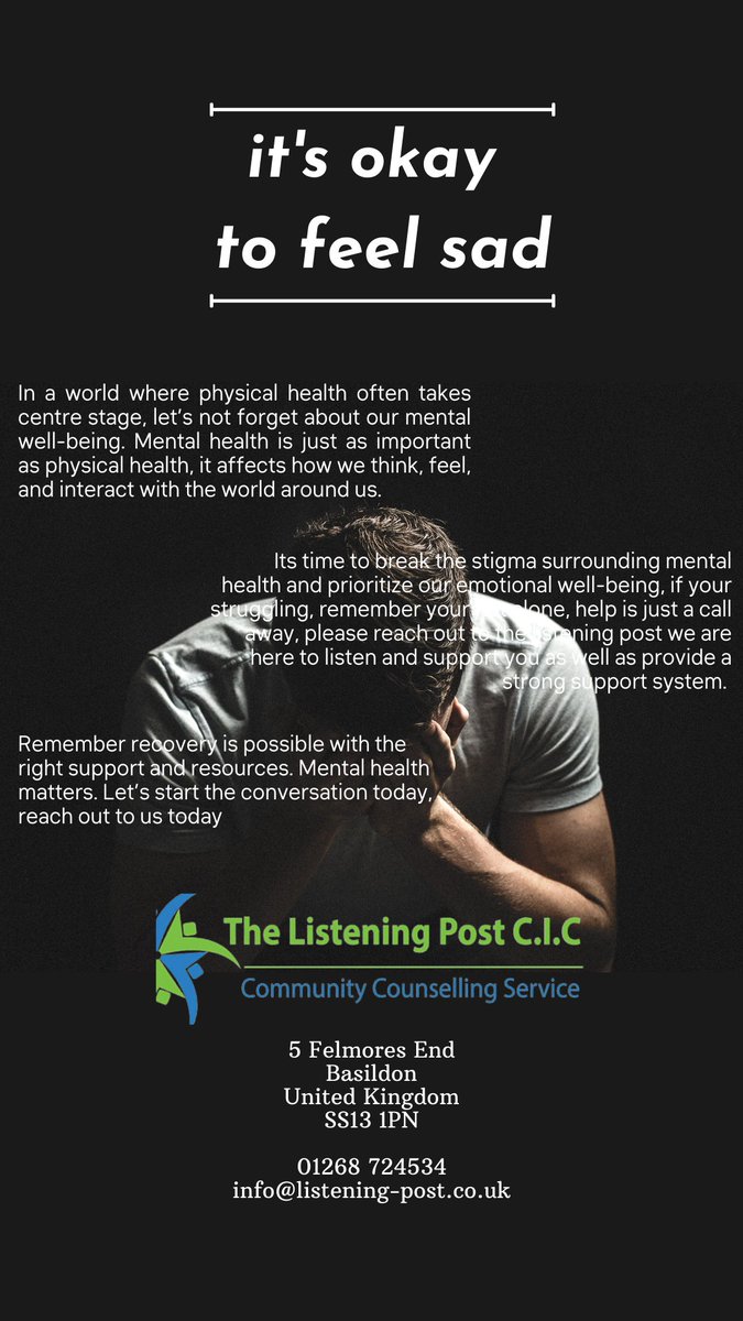 As we know mental health is a big hurdle we face ourselves try to leap over everyday, it only takes the smallest of things to trigger ourselves and send us to a sense of despair, isolation or worse depression. we at the listening post are here to help and above all listen.