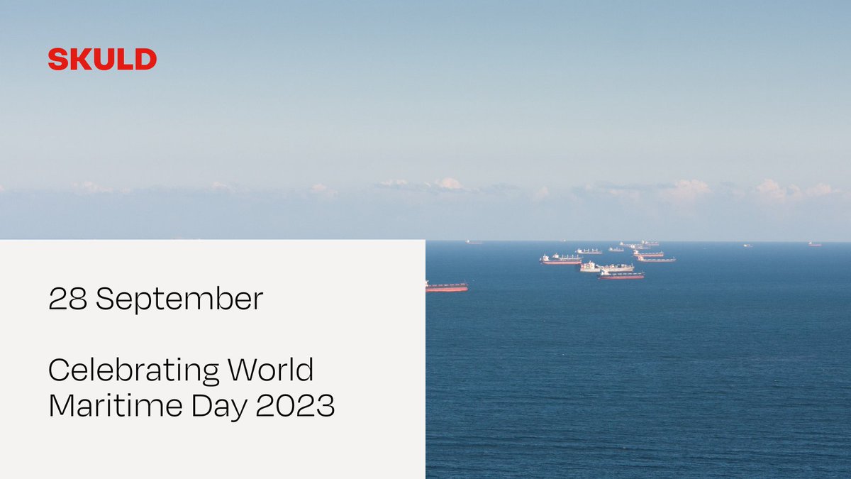 Skuld_Insurance's tweet photo. Happy World Maritime Day⚓️The maritime industry is essential to our globalized world, transporting over 80% of global trade. Today, we celebrate seafarers, port workers, and other maritime professionals who keep our global supply chains running. 
#WorldMaritimeDay #IMO2023 https://t.co/LJli7tYqc8