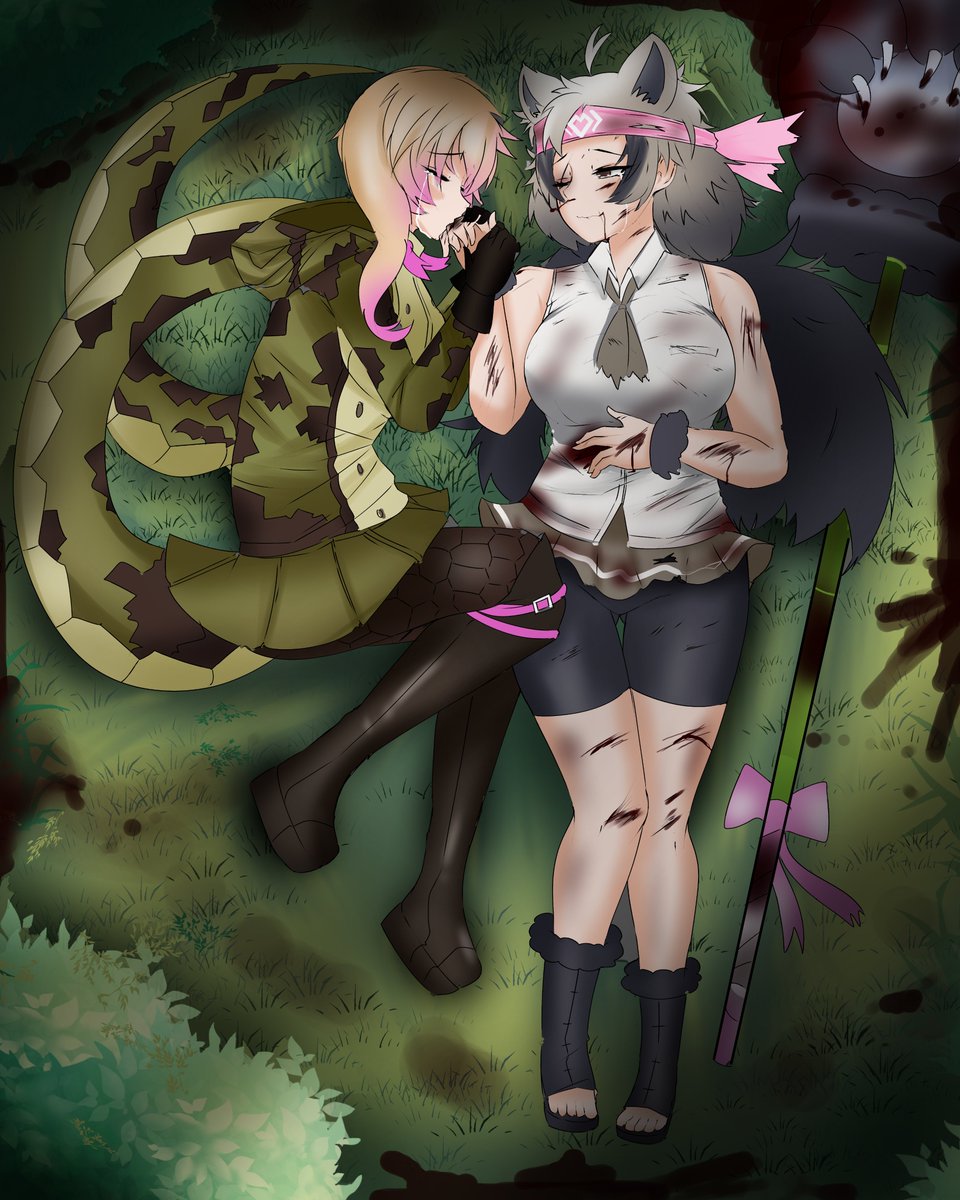 「エゾニシが傷を癒す 」|ナノクマ (5/6 Commission open)のイラスト
