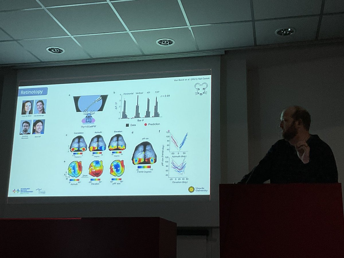 katjaQheuer's tweet photo. Now back into the mammalian kingdom with @ChrizKlink great talk on Multi-scale mechanisms of vision and cognition
#compMRI @R3RT0 @NeuroecologyLab @AssafLab https://t.co/rM5I3pqTvA