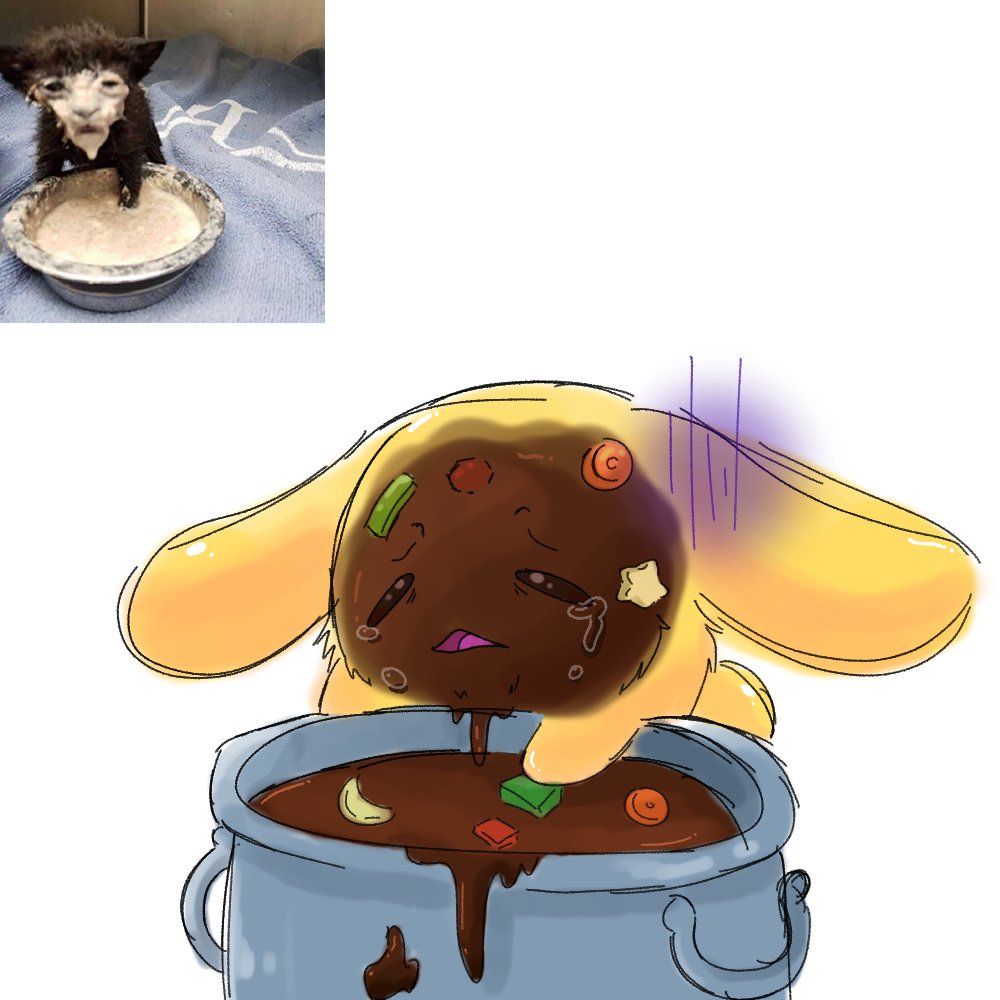 im tired of cute carbuncle fanart what if i just start drawing him in the most unflattering ways possible