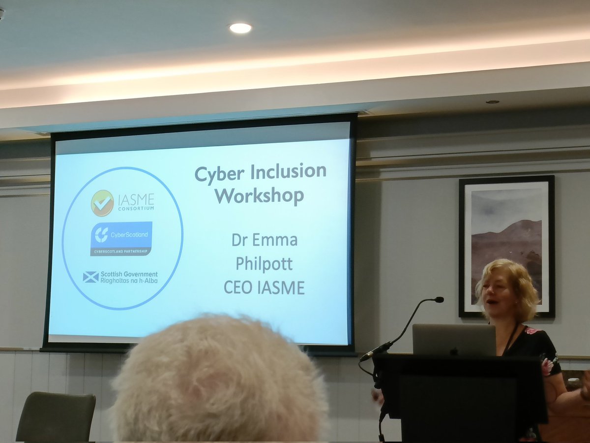 Thank you <a href="/emphilpott/">Emma Philpott</a> and <a href="/IASME1/">IASME</a> for arranging this very important conversation at Cyber Inclusion