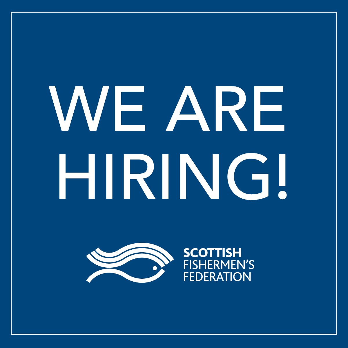 🔵 We have a vacancy for a Fisheries Policy Manager.

🔵 This is a full-time, permanent post.

🔵 Closing Monday 2nd October.

Please click here for more information and how to apply
sff.co.uk/vacancies/