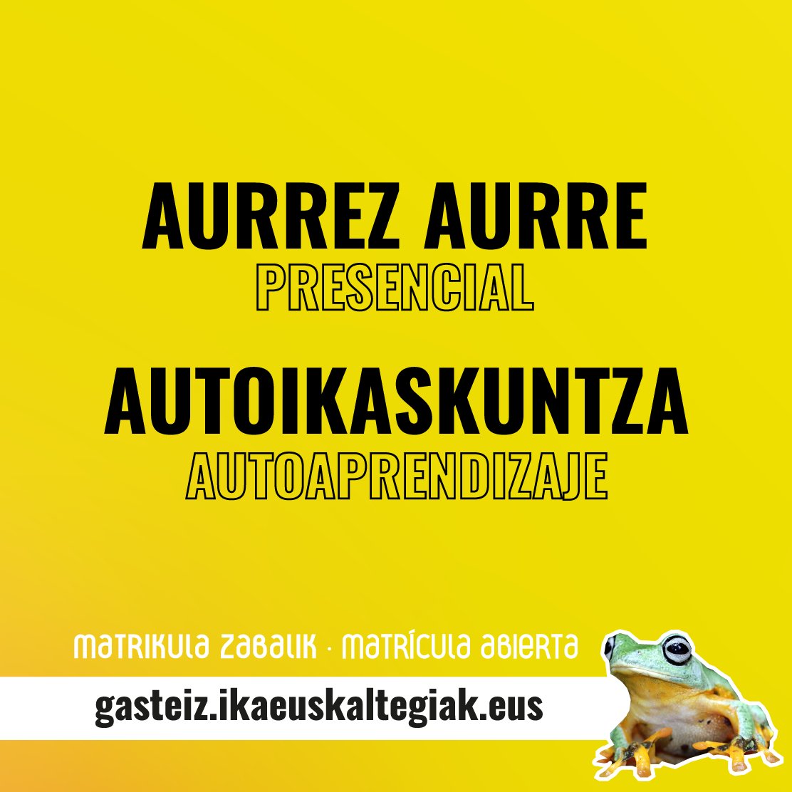 IKA Euskaltegian…euskara irrIKA! 😊 Eskaintza zabala dugu, zure beharretara egokitua. Kontsultatu aukera guztiak hemen➡️ gasteiz.ikaeuskaltegiak.eus Matrikulazio epea zabalik dago irailaren 29 arte. Euskaldunikate! #IKAGasteiz #IKAEuskaltegiak #euskarairrIKA #euskara