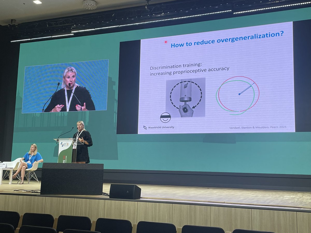 Lauren Heathcote, PhD (@lcheathcote) on Twitter photo Can training better #proprioceptive accuracy help to reduce avoidance and therefore disability in #chronicpain? Fab new experimental work that could drive clinical innovation, from <a href="/meuldersann/">Ann Meulders</a> <a href="/KVandael/">Kristof Vandael</a> & team 👏
#EFIC2023 Can training better #proprioceptive accuracy help to reduce avoidance and therefore disability in #chronicpain? Fab new experimental work that could drive clinical innovation, from <a href="/meuldersann/">Ann Meulders</a> <a href="/KVandael/">Kristof Vandael</a> & team 👏
#EFIC2023