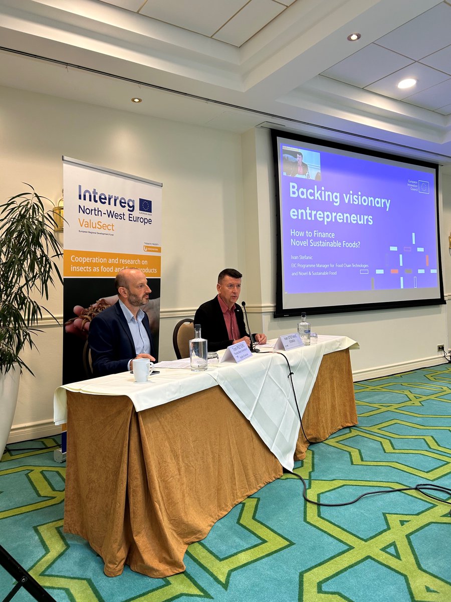 🧐How to finance novel sustainable foods?
Ivan Stefanic <a href="/EU_EISMEA/">EISMEA</a> enlighten us on the ways to back visionary entrepreneurs📊
"Entrepreneurship is like a two sided coin, on one side there are problems, but on the other side we have opportunities"
#NovelFood #SustainableDiet