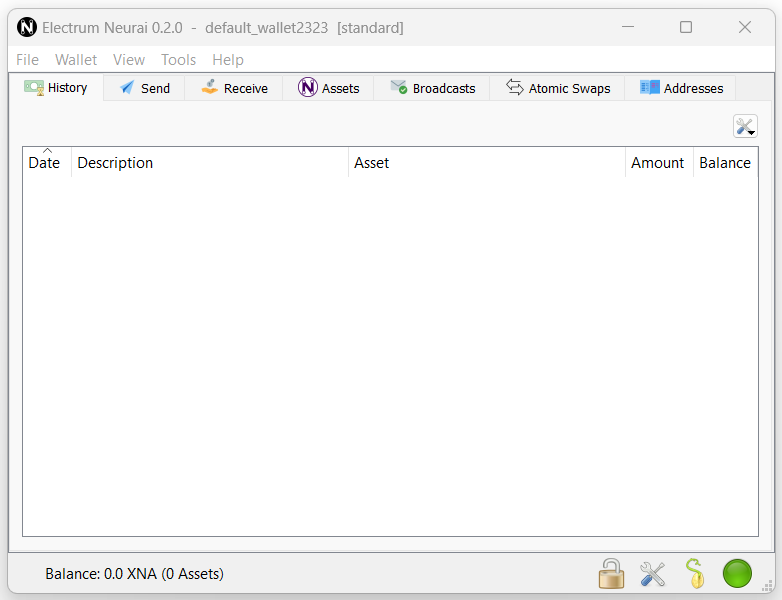 ⚡️Neurai Electrum 0.2.0⚡️
We present a new version with general improvements:

✅ Rewritten all code with new options.
✅ Assets now works fine.
✅ Win, Mac, Linux.

github.com/NeuraiProject/…

#Neurai #XNA $XNA  #IoT #AI #ESP32

It is necessary to restore the wallet. More info👇
