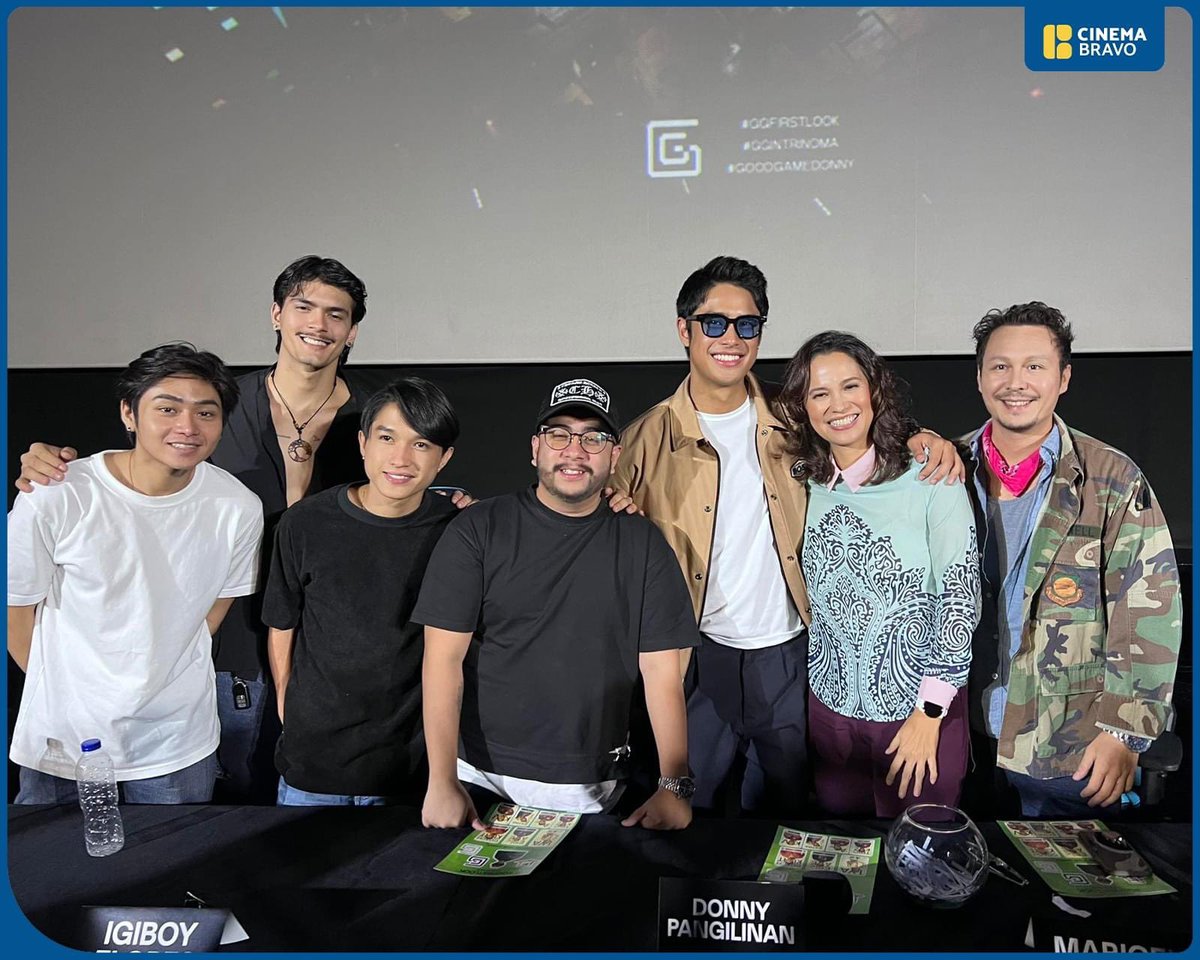 cinemabravoph's tweet photo. EVENT: Donny Pangilinan, with his parents Maricel Laxa-Pangilinan and Anthony Pangilinan, led the media conference of their upcoming film ‘#GG: #GoodGame,’ tagged as the first-ever Filipino e-sports film.

Also starring Baron Geisler, Christian Vasquez, Igi Boy Flores, Gold Aceron, Johannes Risler, Kaleb Ong, Boots Anson-Roa, Ronaldo Valdez. Written and directed by Prime Cruz, it is intended for submission to the 2023 Metro Manila Film Festival (#MMFF2023).

Creative produced by Hannah Pangilinan, line produced by Elaine Lozano, and produced by Create Cinema with Pamela L. Reyes. Story concept by Zach Aquino.

@donnypangilinan #DonnyPangilinan #GGFIRSTLOOK #GGinTrinoma #GoodGameDonny
