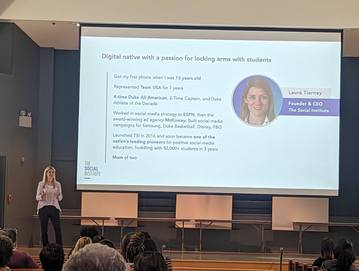 CounselorTanyaO's tweet photo. @soLaur gave an informative presentation to @WoodwardAcademy parents yesterday morning on social media &amp; technology safety - so many great tools &amp; tips were shared! 📱💻🛜

@TheSocialInst https://t.co/IWDClgfSol