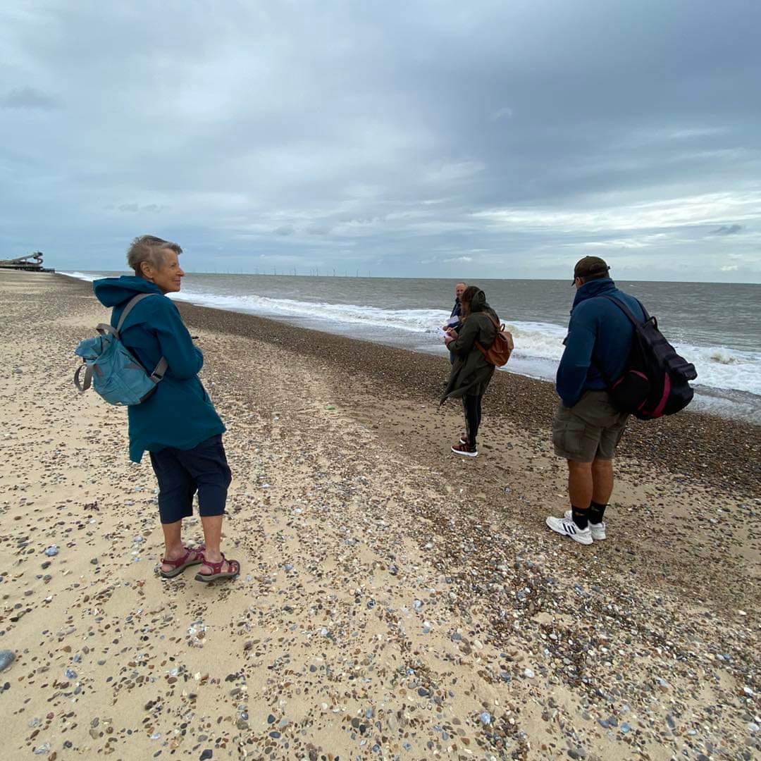 This week’s Coasters was all about how we experience water &amp; words about the waves, led by Chris Smith. We started with a poetry reading before taking a blustery beach amble, where we spotted cormorants &amp; 
 a young Gannet. The group turned their observations into watercolour art
