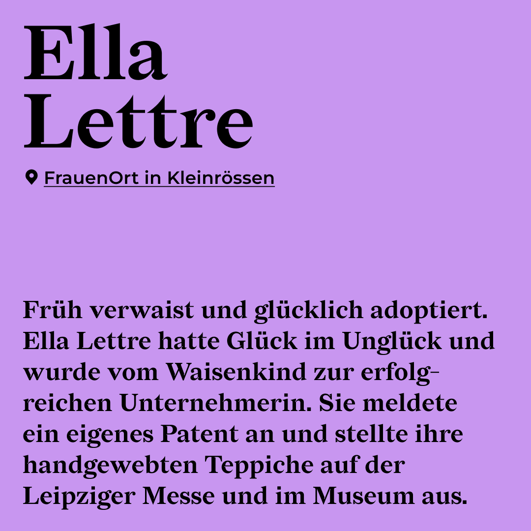 FPR_Brandenburg's tweet photo. #FrauenOrteFreitag: Ella Lettre. 1927 meldete die taube Künstlerin ein eigenes Patent an. Später wurde sie eine erfolgreiche Unternehmerin mit mehreren Angestellten. Mehr unter: https://t.co/twUOCThKdM https://t.co/BhzkbAXVyA