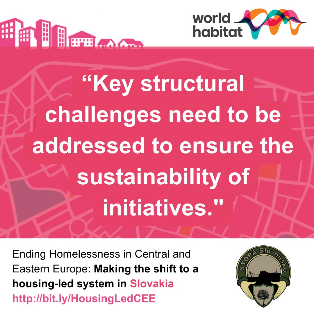 🪧Tackling the shortage and quality of affordable homes, tenure insecurity, poor access to integrated support and prevention services, and discrimination is vital in Slovakia. Download all our specific country findings for free👉 bit.ly/HousingLedCEEPB #HousingLedCEE @OzStopa
