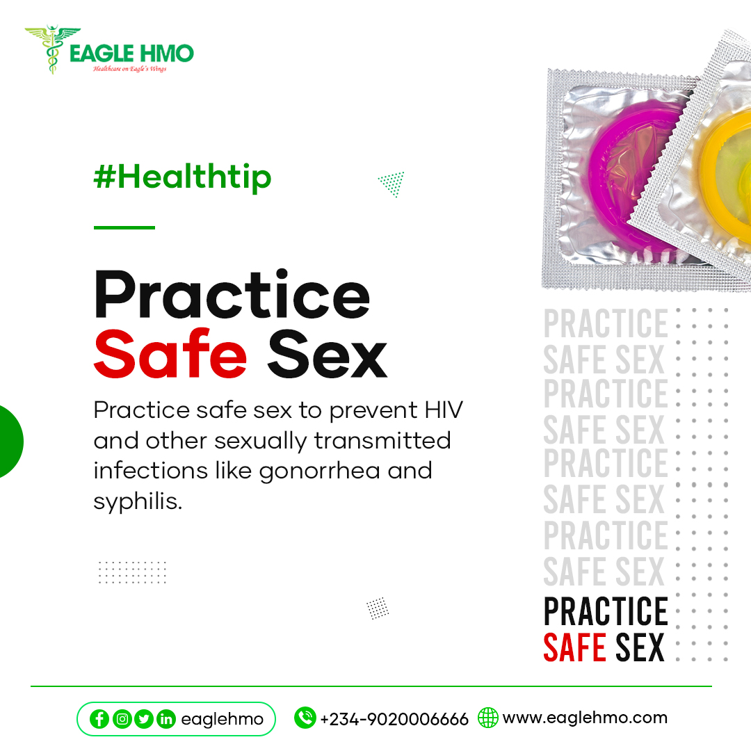 EagleHMO's tweet photo. Health Tip! Practice safe sex to prevent HIV and other STDs.
Safe sex is the best way to protect yourself and your partner from sexually transmitted infections (STIs), including HIV.
#EagleHMO #PracticeSafeSex #HIVPrevention #STDPrevention #HealthInsuranceNigeria https://t.co/UdNoUDDWyP